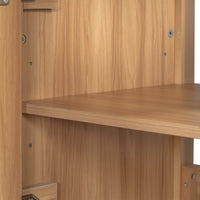 VanityFus 36-in Bathroom Vanity Single Sink Combo Wood Ceramic Top 2 Soft-Close Doors 3 Drawer Adjustable shelves