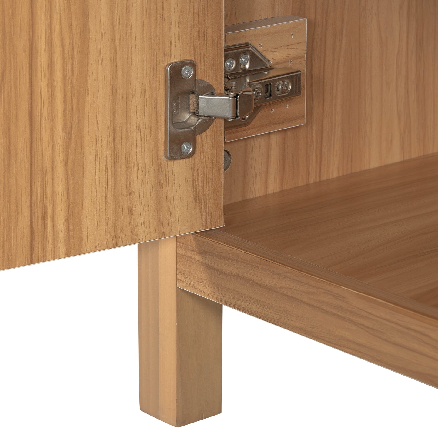 VanityFus 36-in Bathroom Vanity Single Sink Combo Wood Ceramic Top 2 Soft-Close Doors 3 Drawer Adjustable shelves