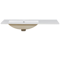 VanityFus 36-in Bathroom Vanity Single Sink Combo Wood Ceramic Top 2 Soft-Close Doors 3 Drawer Adjustable shelves