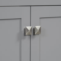 VanityFus 30-in Bathroom Vanity Gray Single Sink Combo with Ceramic White Ceramic Top 2 Soft-Close Doors 1 drawer