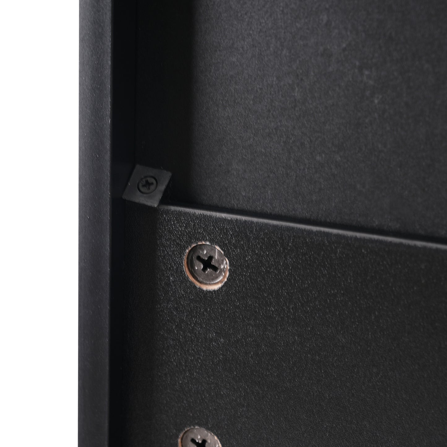 VanityFus Black 15.7-in x 30.1-in x 70.1-in Wood Freestanding Soft Close Linen Cabinet adjustable shelves 2 Soft close doors 3 drawers