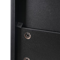 VanityFus Black 15.7-in x 30.1-in x 70.1-in Wood Freestanding Soft Close Linen Cabinet adjustable shelves 2 Soft close doors 3 drawers