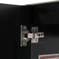 VanityFus 20.28-in Black Single Sink Combo Bathroom Vanity With White Ceramic Top 1 Soft-Close Doors 1 drawer
