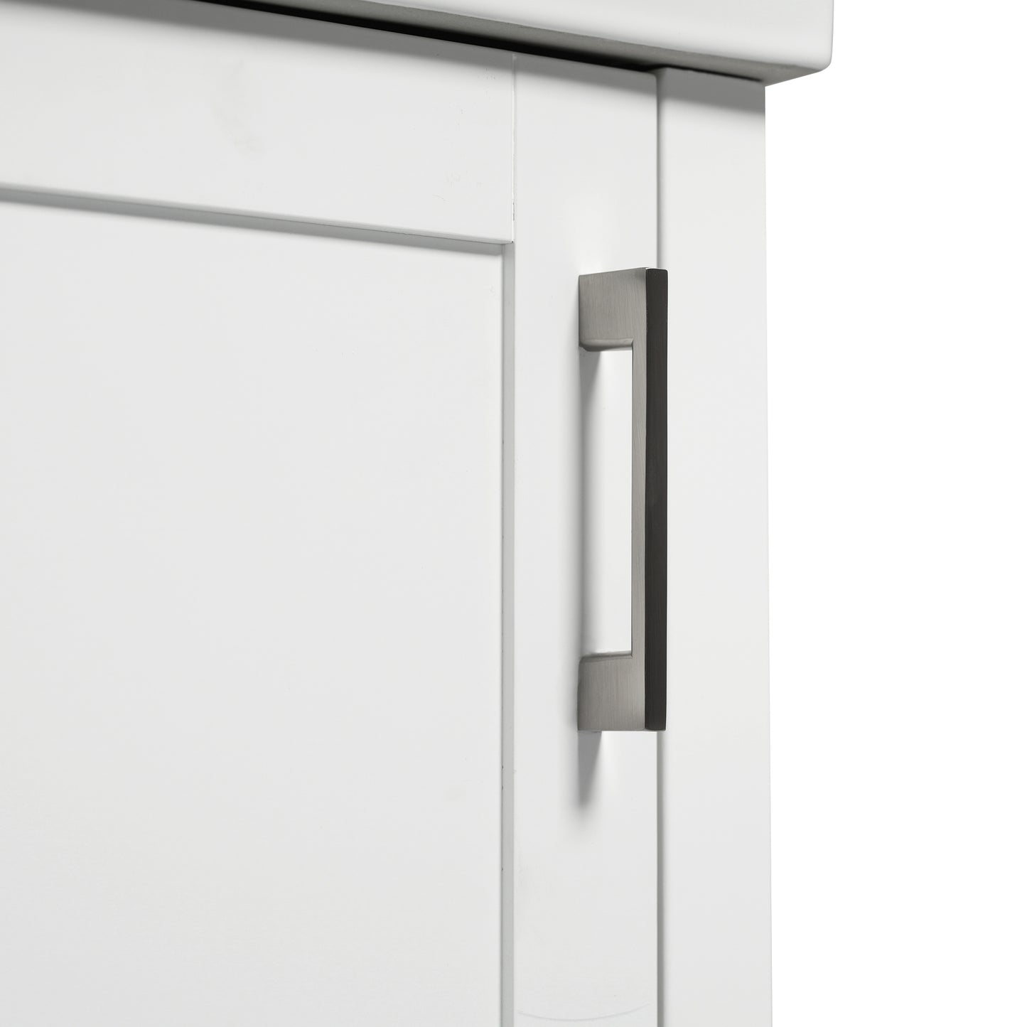 VanityFus 20.28-in White Single Sink Combo Bathroom Vanity With Ceramic Top 1 Soft-Close Doors 1 drawer