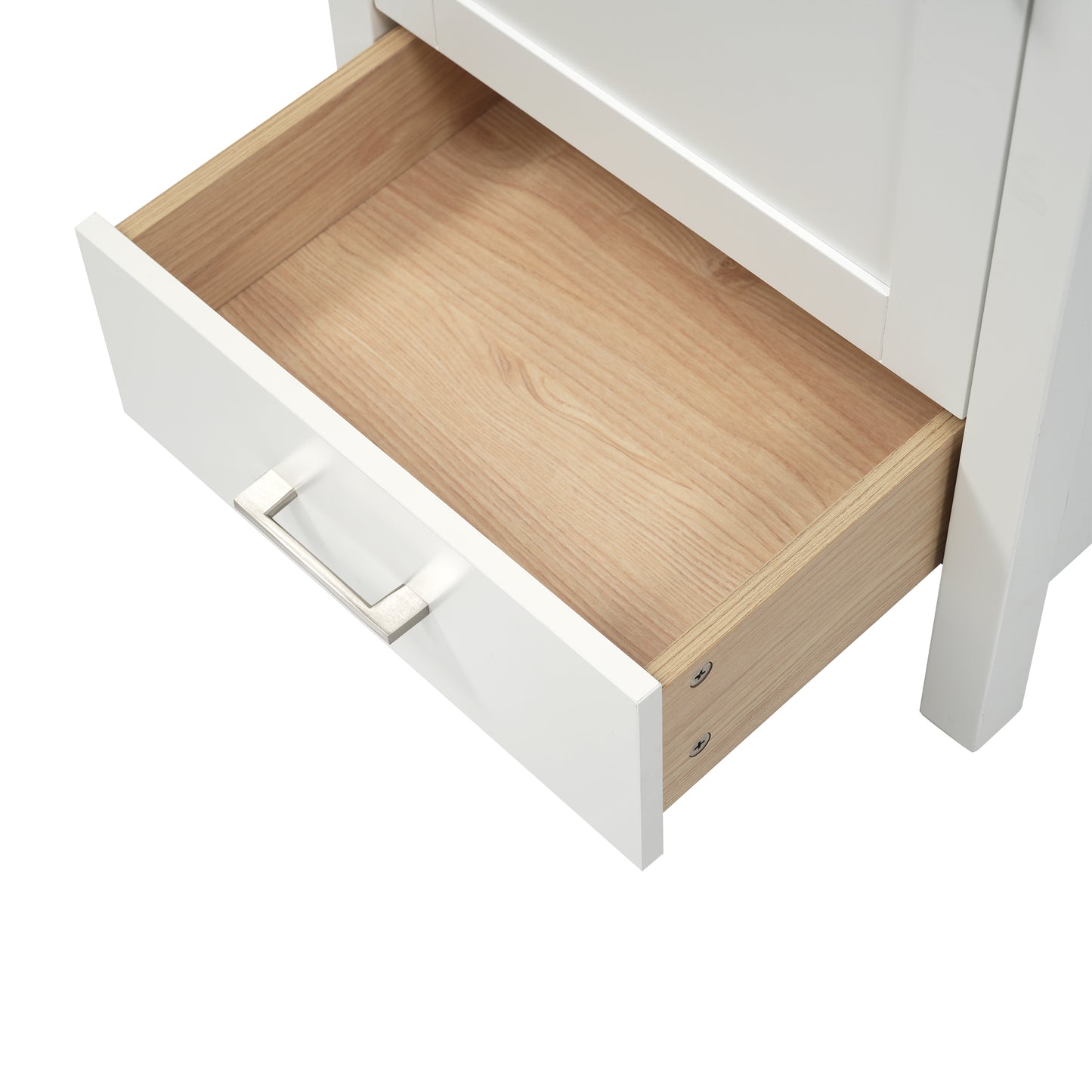VanityFus 20.28-in White Single Sink Combo Bathroom Vanity With Ceramic Top 1 Soft-Close Doors 1 drawer