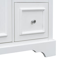 VanityFus 36-in Single Sink Combo White Bathroom Vanity With Ceramic Top 1 Soft-Close Doors 3 drawer