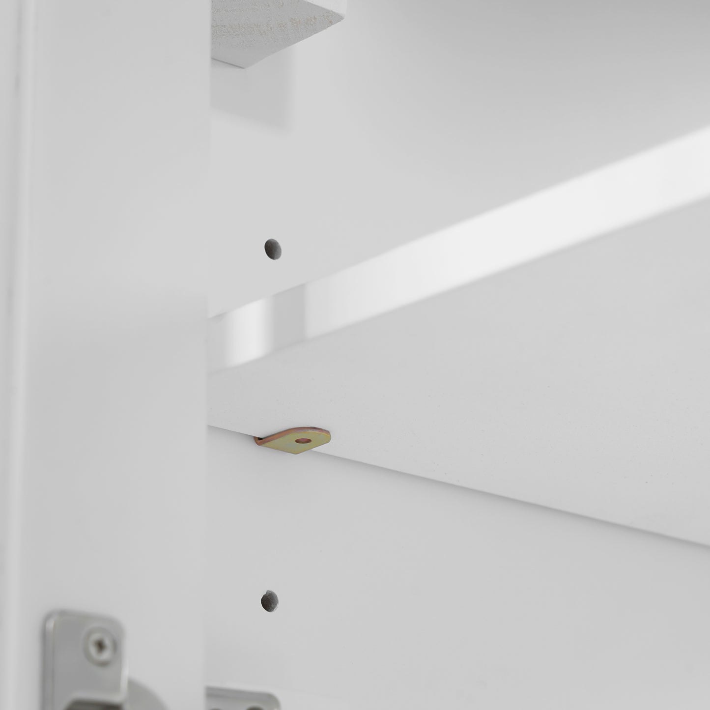 VanityFus White 30-in Bathroom Vanity Single Sink Combo Ceramic Top 2 Soft-Close Doors 3 Drawers Adjustable Shelves