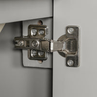 VanityFus Gray 20-in Bathroom Vanity Single Sink Combo Ceramic Top 1 Soft-Close Doors 1 Drawer Adjustable shelves