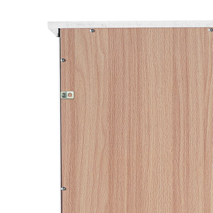 VanityFus White 15.67-in x 23.96-in x 67.57-in Wood Freestanding Soft Close Linen Cabinet adjustable shelves 4 Soft close doors 1 drawers