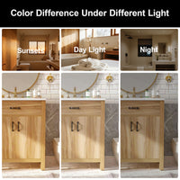 VanityFus 30-in Bathroom Vanity Single Sink Combo Wood Ceramic Top 2 Soft-Close Doors 1 Drawer