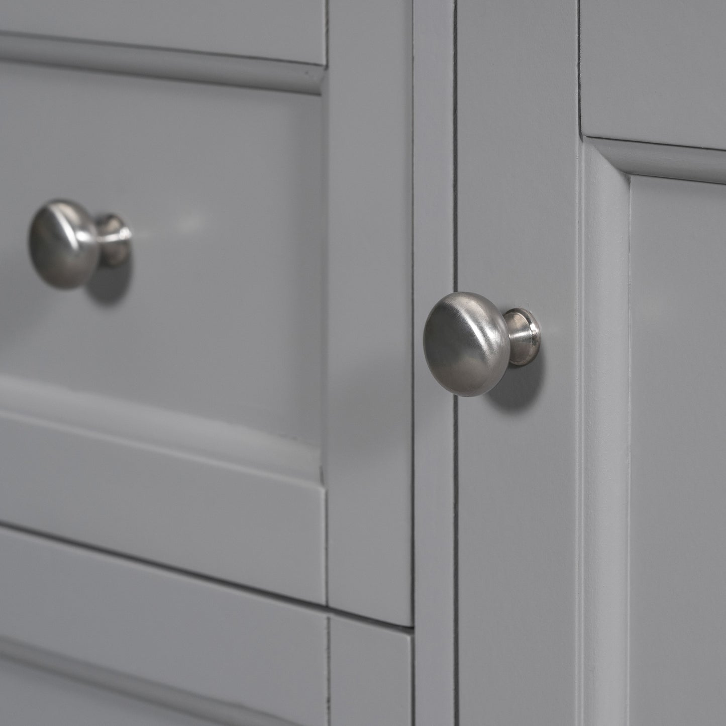 VanityFus 30-in Grey Single Sink Bathroom Vanity with Resin Top Undermount 1 Soft-Closing Door 3 Drawers Adjustable Shelves
