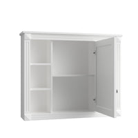 VanityFus 35.1-in White Bathroom Vanity Single Sink Combo with Ceramic Top Undermount 3 Soft Close Doors 2 Drawers Adjustable Shelves
