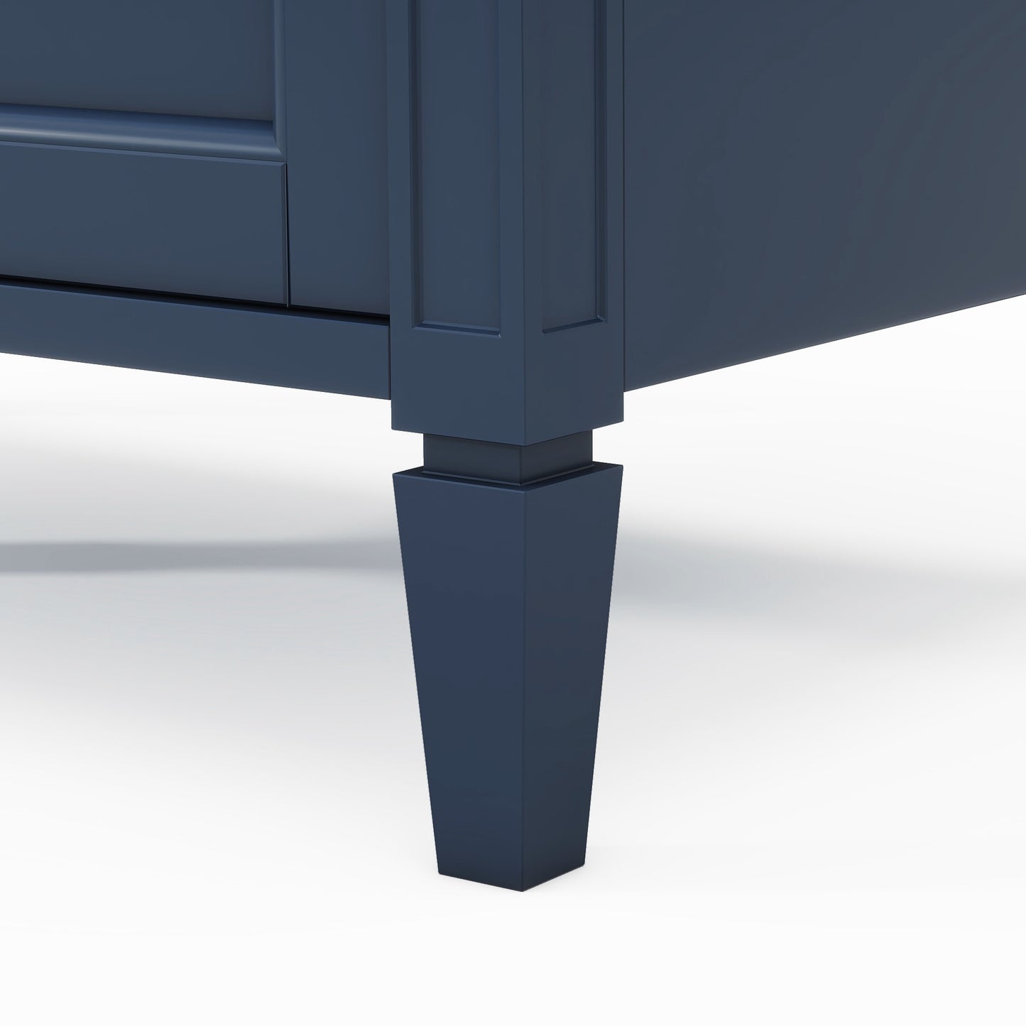VanityFus 30-in Blue Bathroom Vanity Single Sink Combo with Resin Top Undermount 1 Soft Close Door 3 Drawers Adjustable Shelves
