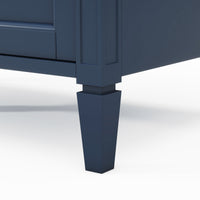 VanityFus 30-in Blue Bathroom Vanity Single Sink Combo with Resin Top Undermount 1 Soft Close Door 3 Drawers Adjustable Shelves