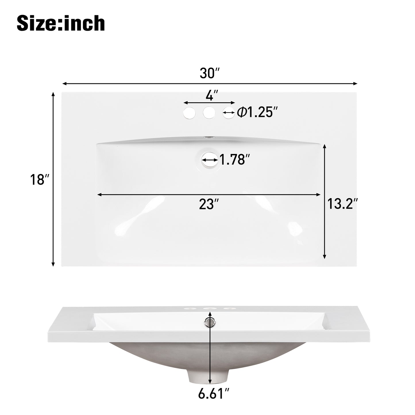 VanityFus 30-in Gray Bathroom Vanity Single Sink Combo with Resin Top Undermount 1 Soft Close Door 3 Drawers Adjustable Shelves
