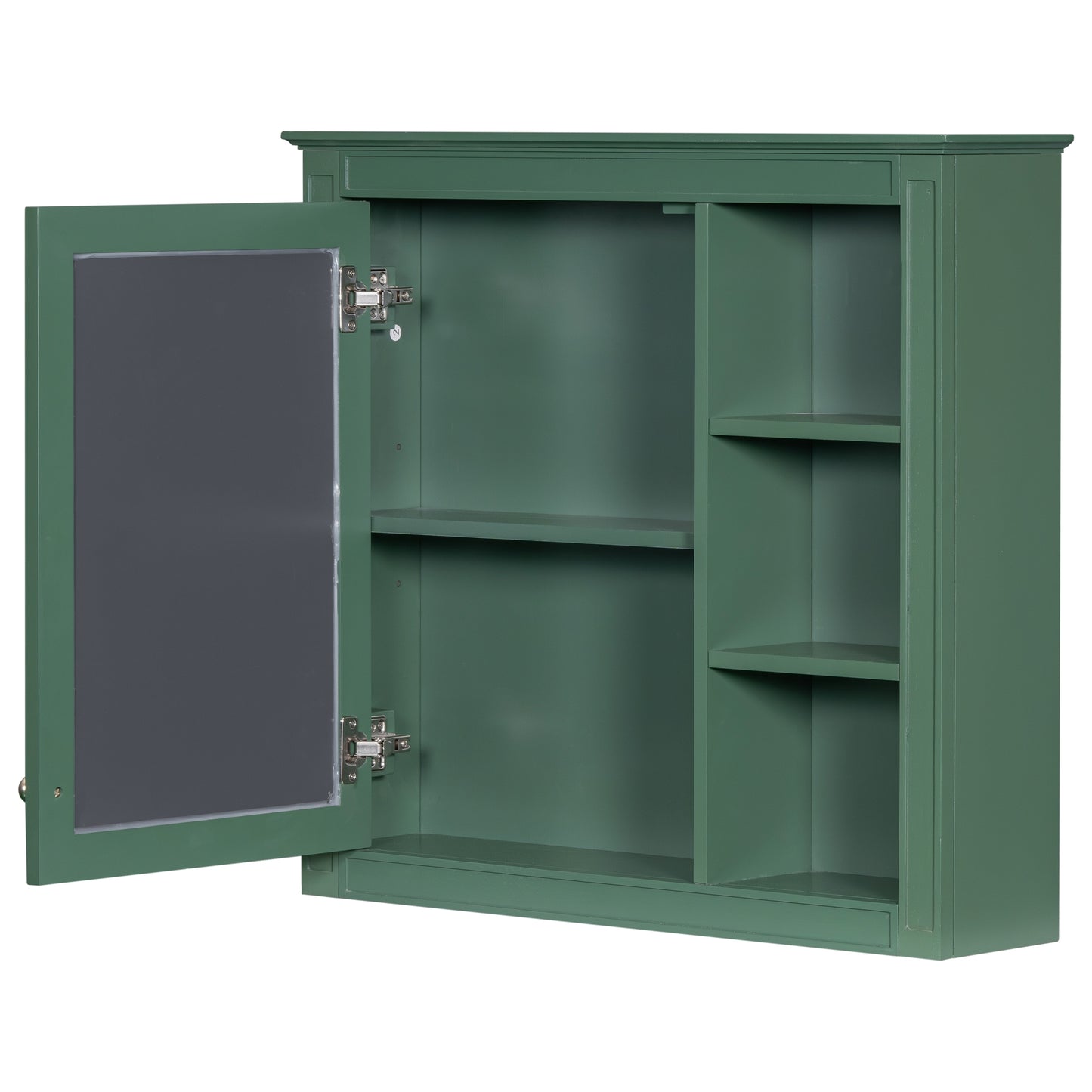 VanityFus Green 30-in Bathroom Vanity Single Sink Medicine Cabinet Combo with Ceramic Top Undermount 2 Soft Close Doors 3 Drawers Undermount Adjustable Shelves (Mirror Included)