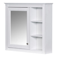 VanityFus 30-in White Bathroom Vanity Single Sink Medicine Cabinet Combo with Ceramic Top Undermount 1 Soft Close Door 3 Drawers (Mirror Included)