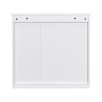 VanityFus 30-in White Bathroom Vanity Single Sink Medicine Cabinet Combo with Ceramic Top Undermount 1 Soft Close Door 3 Drawers (Mirror Included)