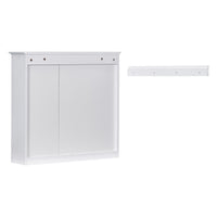 VanityFus 30-in White Bathroom Vanity Single Sink Medicine Cabinet Combo with Ceramic Top Undermount 1 Soft Close Door 3 Drawers (Mirror Included)