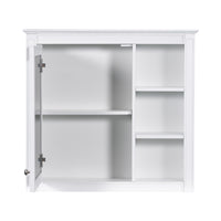 VanityFus 30-in White Bathroom Vanity Single Sink Medicine Cabinet Combo with Ceramic Top Undermount 1 Soft Close Door 3 Drawers (Mirror Included)