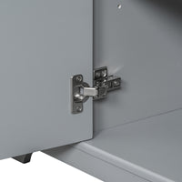 VanityFus 18.6-in Gray Bathroom Vanity Single Sink Combo with Ceramic Top Undermount 1 door 6 drawers Adjustable Shelves