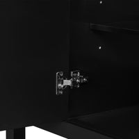VanityFus 18.6-in Black Bathroom Vanity Single Sink Combo with Ceramic Top Undermount 1 door 3 drawers Adjustable Shelves