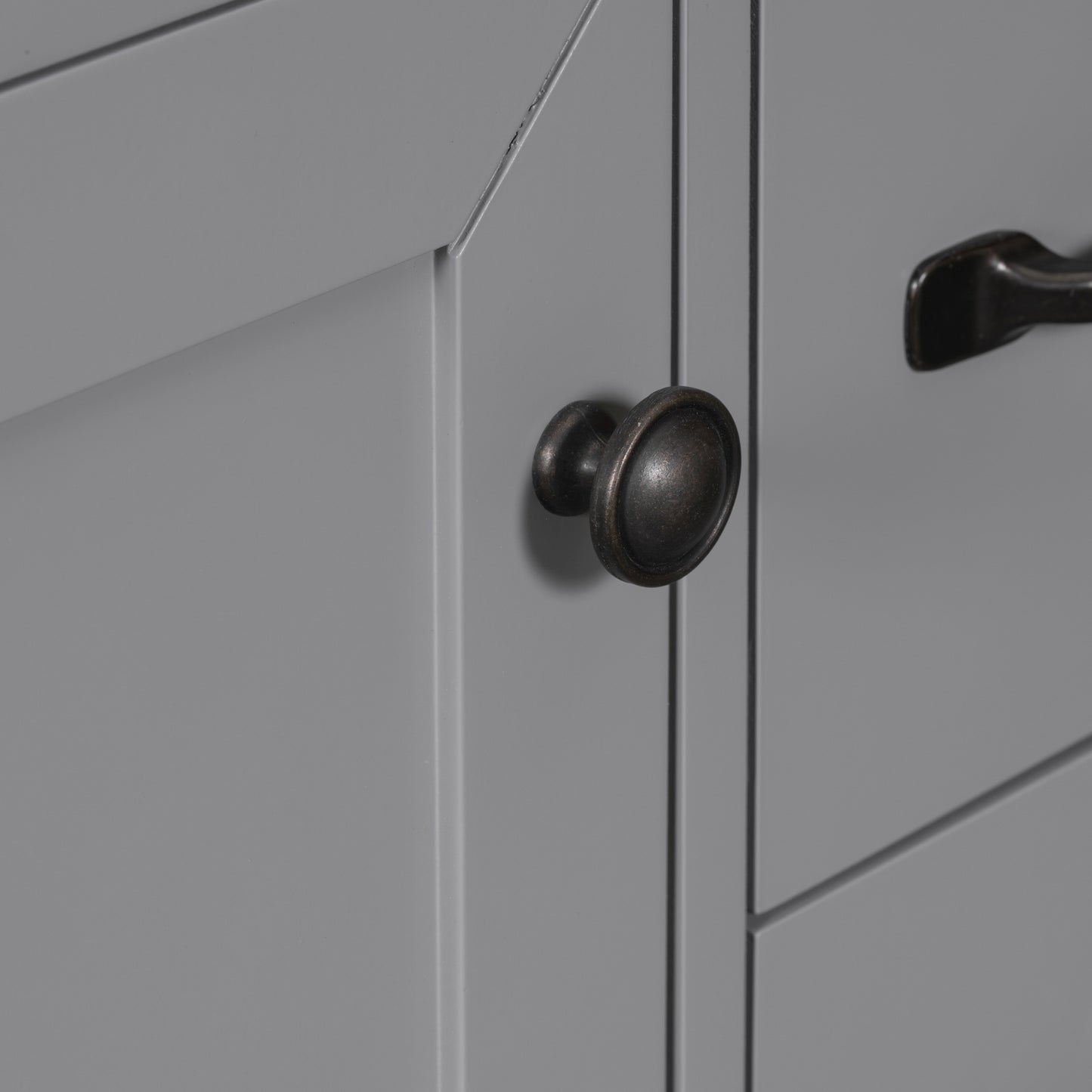 VanityFus 18.6-in Gray Bathroom Vanity Single Sink Combo Undermount with Ceramic Top 1 door 6 drawers Adjustable Shelves