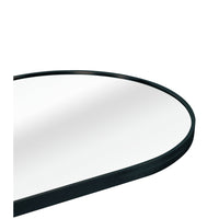 VanityFus 63-in W 20-in H Oval Framed Beveled Bathroom Vanity Mirror Wall Mirror (Matte Black)