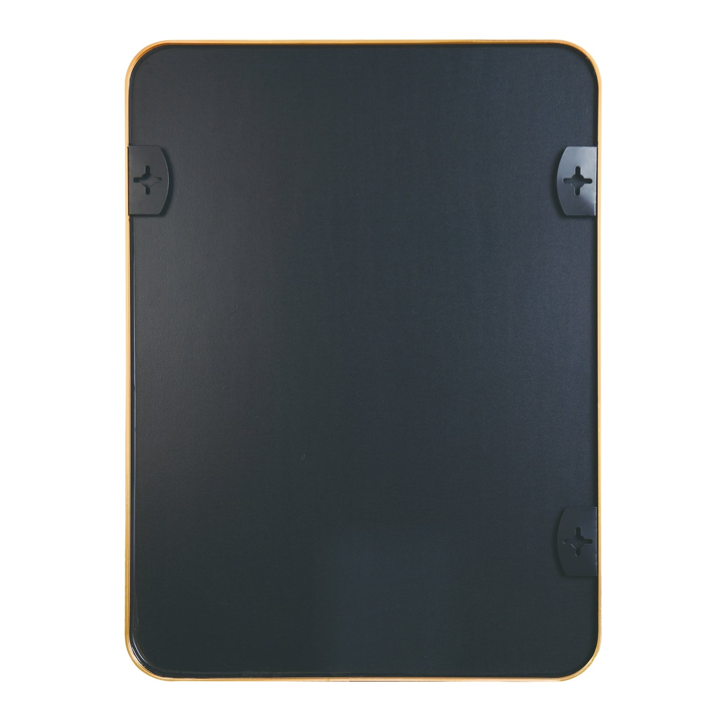 VanityFus 22-in W 30-in H Rectangle Brush Gold Framed Beveled Bathroom Vanity Mirror Wall Mirror