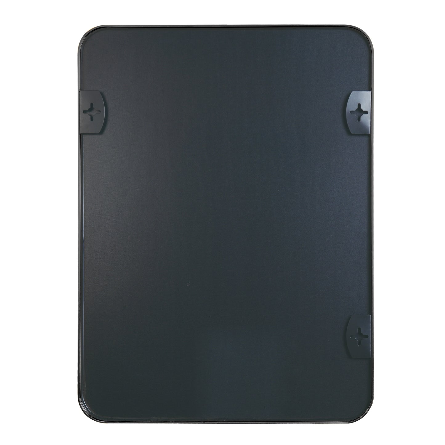 VanityFus 36-in W 24-in H Rectangle Framed Beveled Bathroom Vanity Mirror Wall Mirror (Matte Black)