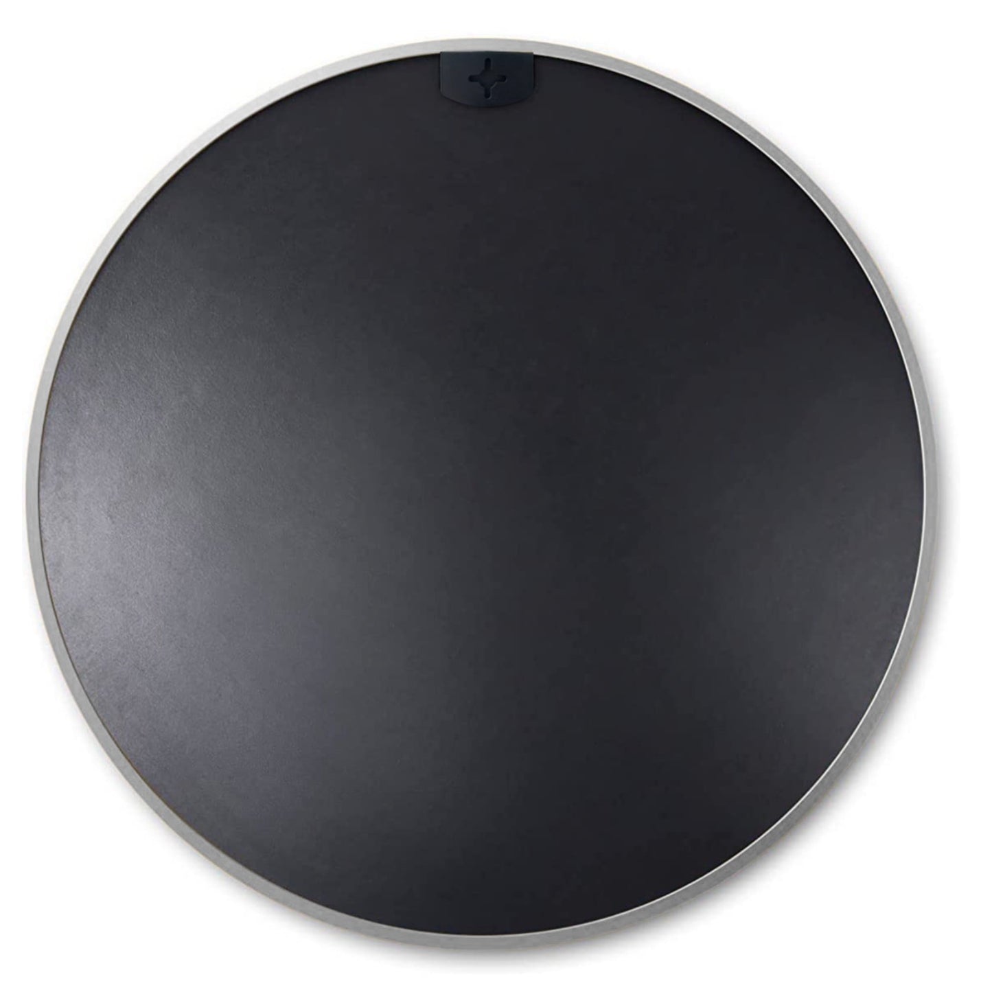 VanityFus 32-in W 32-in H Round Silver Framed Beveled Bathroom Vanity Mirror Wall Mirror