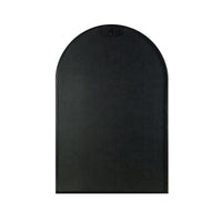 VanityFus 32-in W 24-in H Arch Framed Beveled Bathroom Vanity Mirror Wall Mirror (Matte Black)
