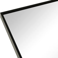 VanityFus 32-in W 24-in H Arch Framed Beveled Bathroom Vanity Mirror Wall Mirror (Matte Black)