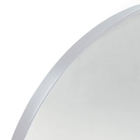 VanityFus 32-in W 24-in H Arch Silver Framed Beveled Bathroom Vanity Mirror Wall Mirror