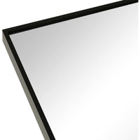 VanityFus 36-in W 24-in H Arch Framed Beveled Bathroom Vanity Mirror Wall Mirror (Matte Black)