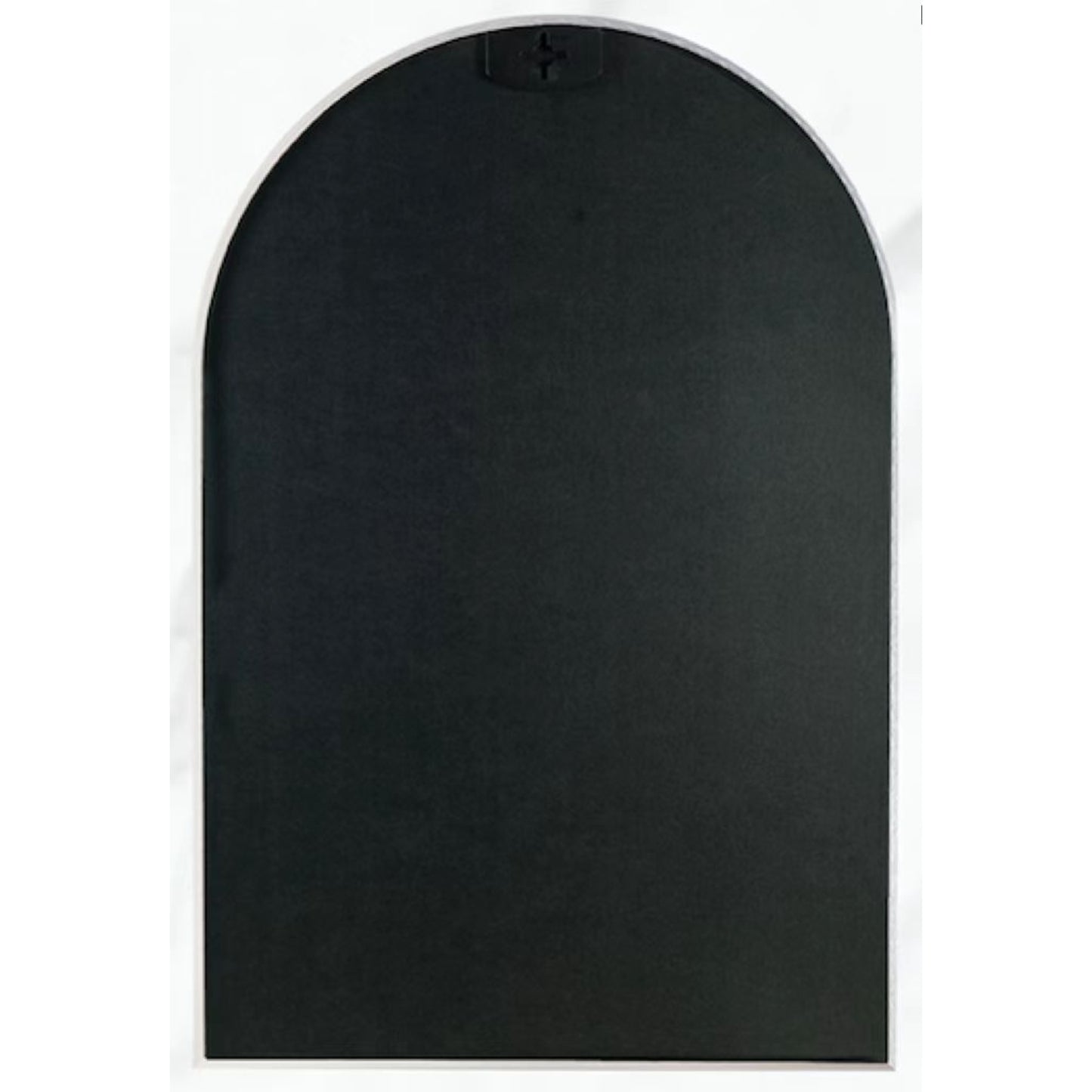 VanityFus 36-in W 24-in H Arch Brush Gold Framed Beveled Bathroom Vanity Mirror Wall Mirror