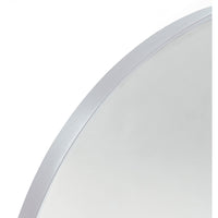 VanityFus 36-in W 24-in H Arch Silver Framed Beveled Bathroom Vanity Mirror Wall Mirror