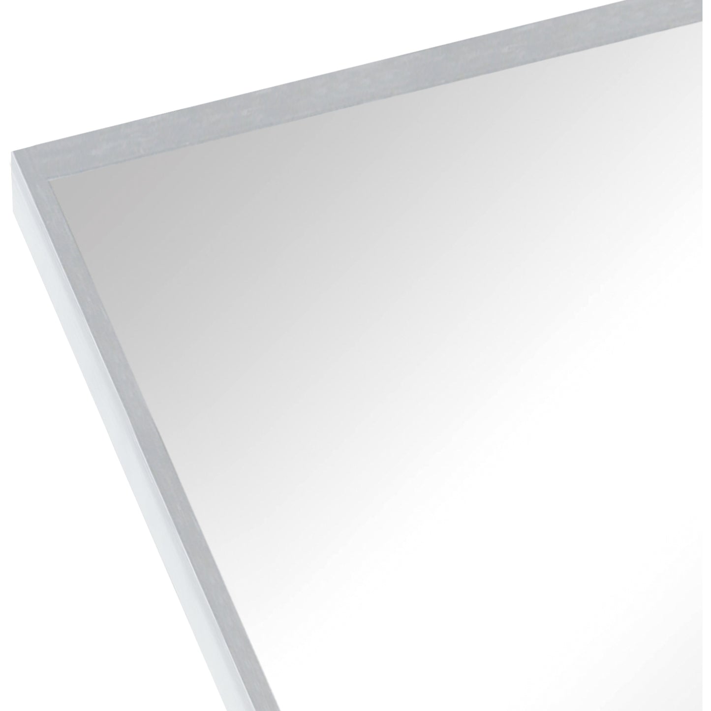 VanityFus 36-in W 24-in H Arch Silver Framed Beveled Bathroom Vanity Mirror Wall Mirror