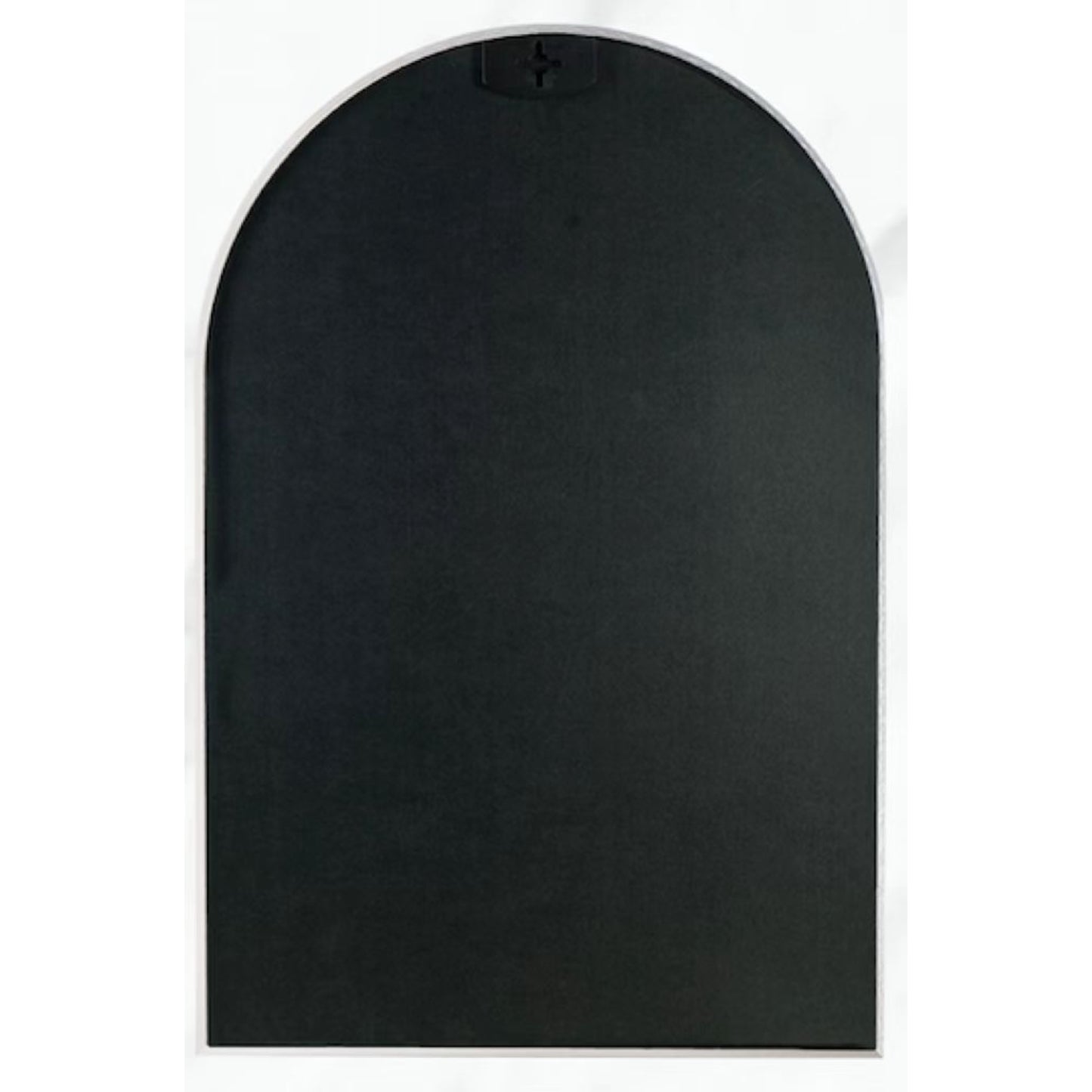 VanityFus 36-in W 24-in H Arch Silver Framed Beveled Bathroom Vanity Mirror Wall Mirror