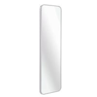 VanityFus 47-in W 14-in H Rectangle Silver Framed Beveled Bathroom Vanity Mirror Wall Mirror