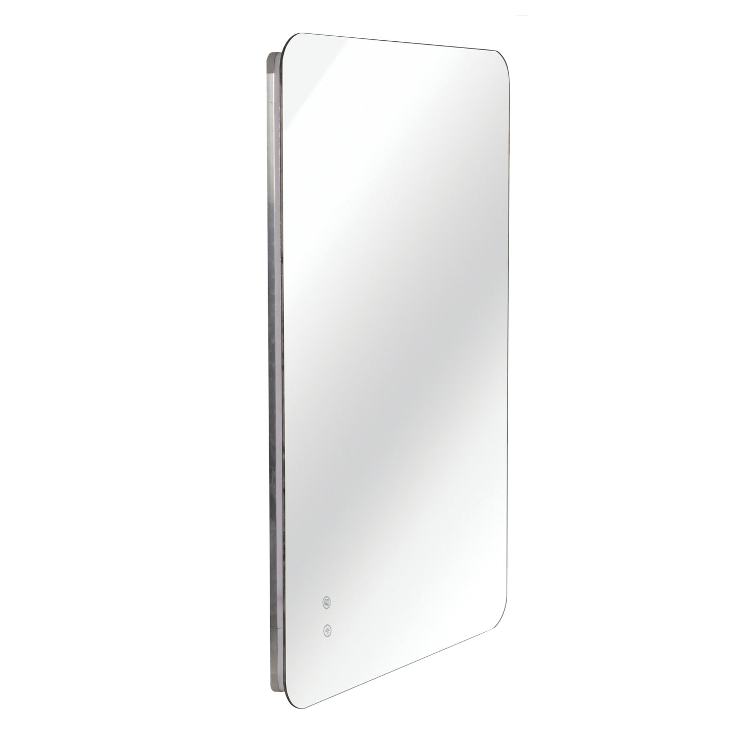 VanityFus 24-in W 36-in H Rectangle Frameless Dimmable LED Lighted Fog Free Bathroom Vanity Mirror