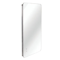 VanityFus 24-in W 36-in H Rectangle Frameless Dimmable LED Lighted Fog Free Bathroom Vanity Mirror
