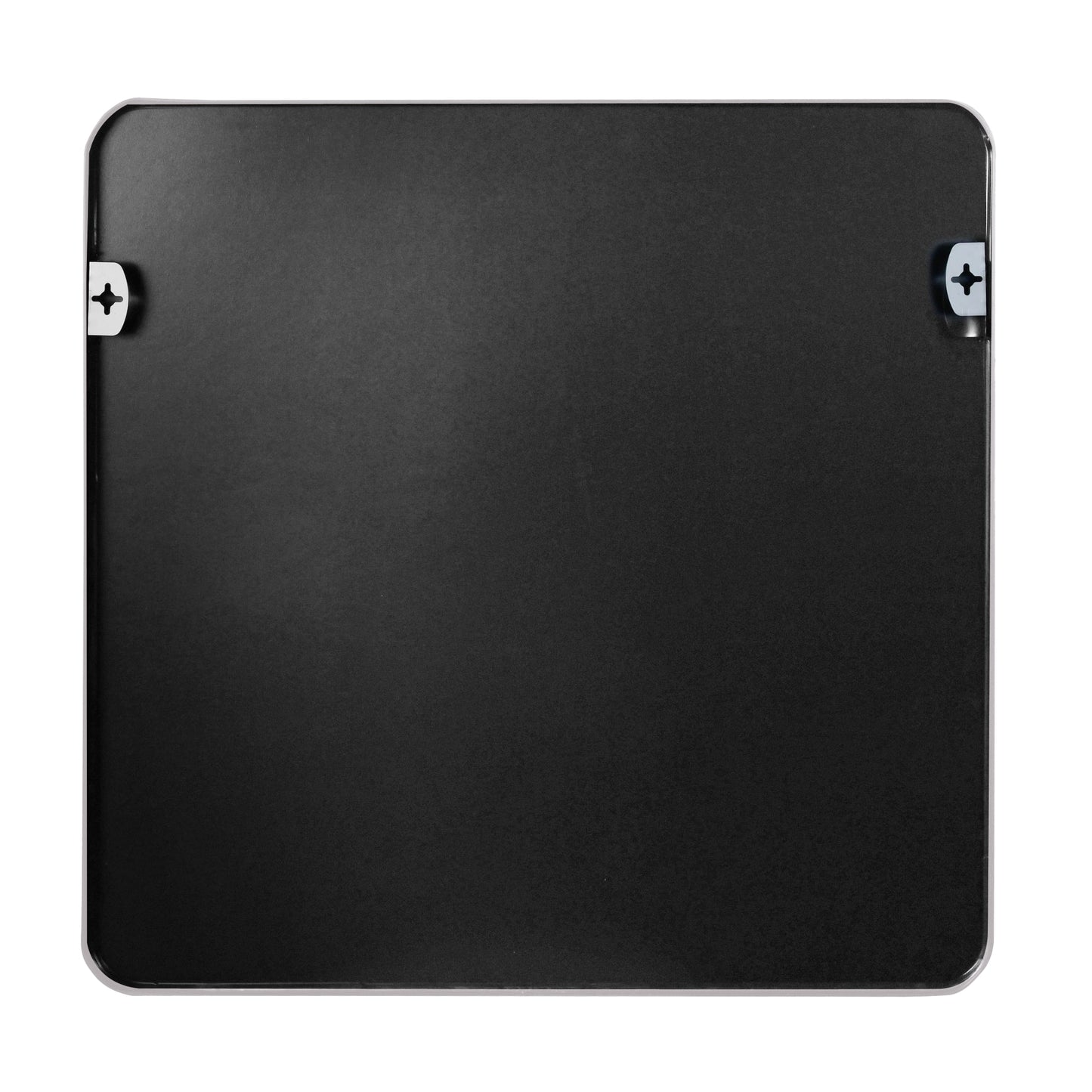 VanityFus 36-in W 36-in H Square Silver Framed Beveled Bathroom Vanity Mirror Wall Mirror