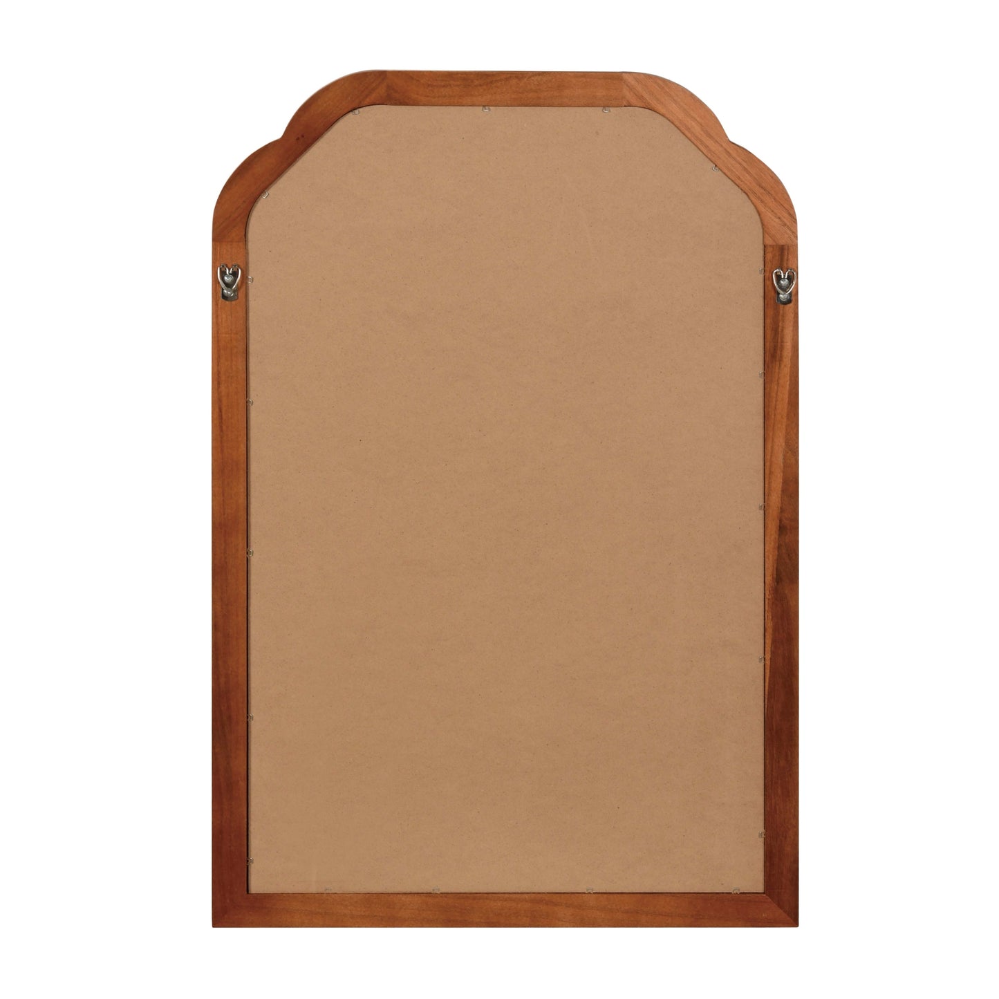 VanityFus 30-in W 20-in H Arch Yellowish-Brown Framed Beveled Bathroom Vanity Mirror Wall Mirror