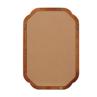 VanityFus 30-in W 20-in H Oval Yellowish-Brown Framed Beveled Bathroom Vanity Mirror Wall Mirror