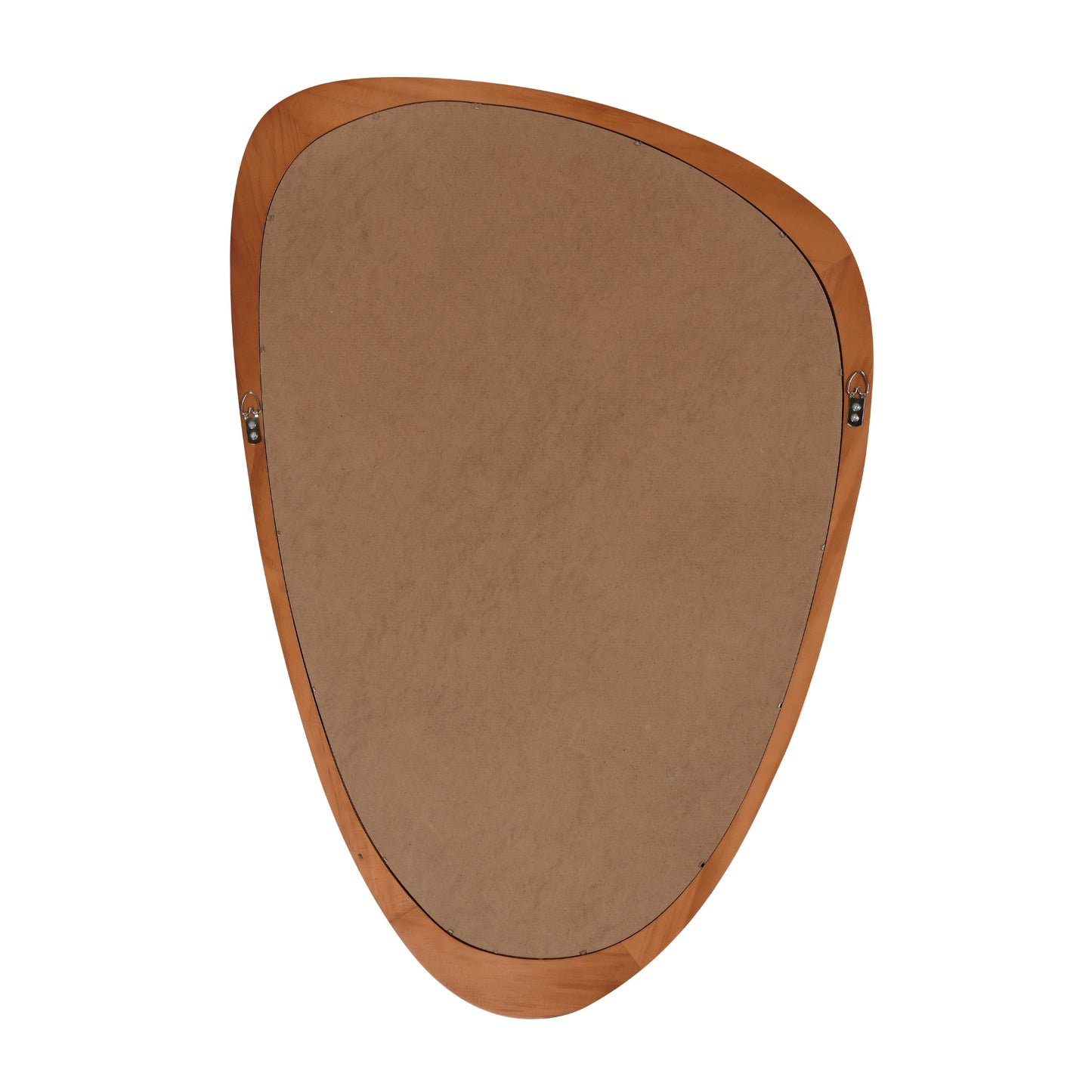 VanityFus 36-in W 24-in H Irregular Yellowish-Brown Framed Beveled Bathroom Vanity Mirror Wall Mirror