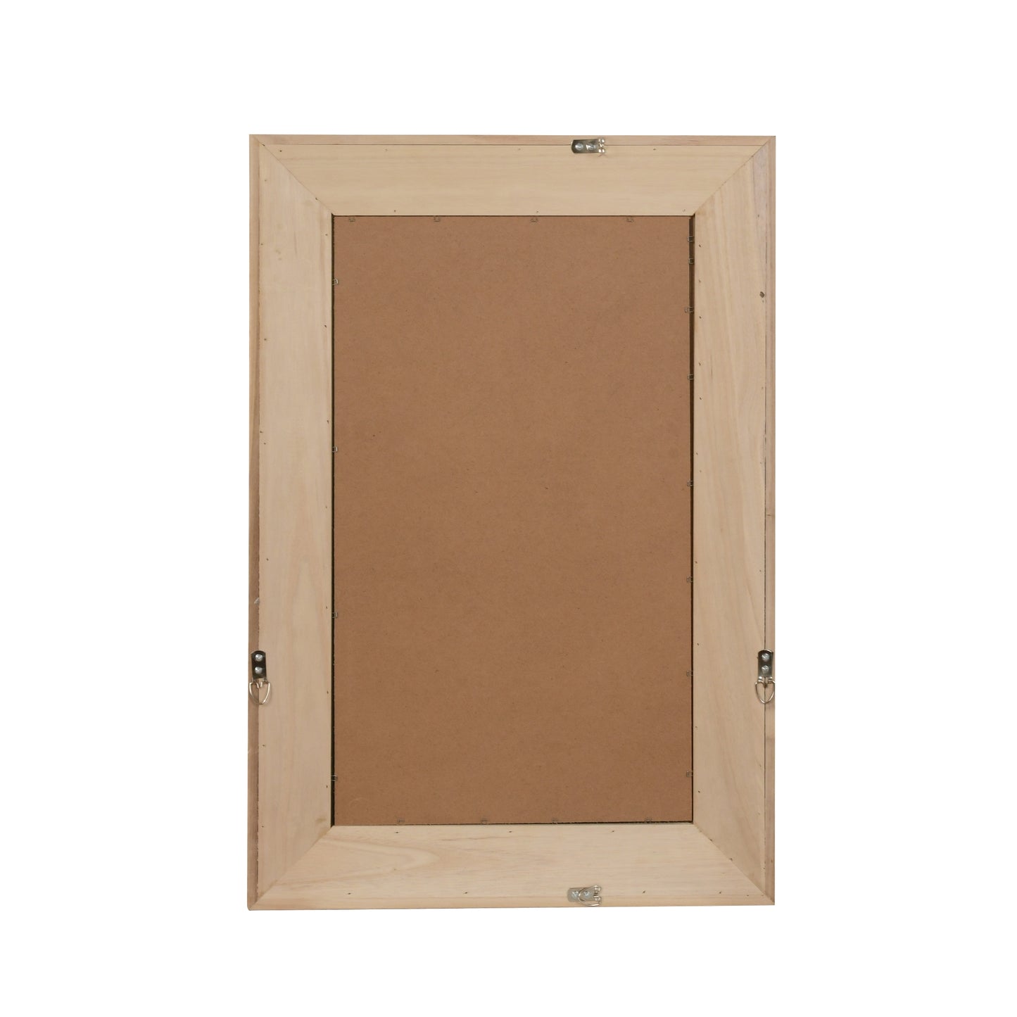 VanityFus 30-in W 20-in H Rectangle Natural Wood Framed Bathroom Vanity Mirror Wall Mirror