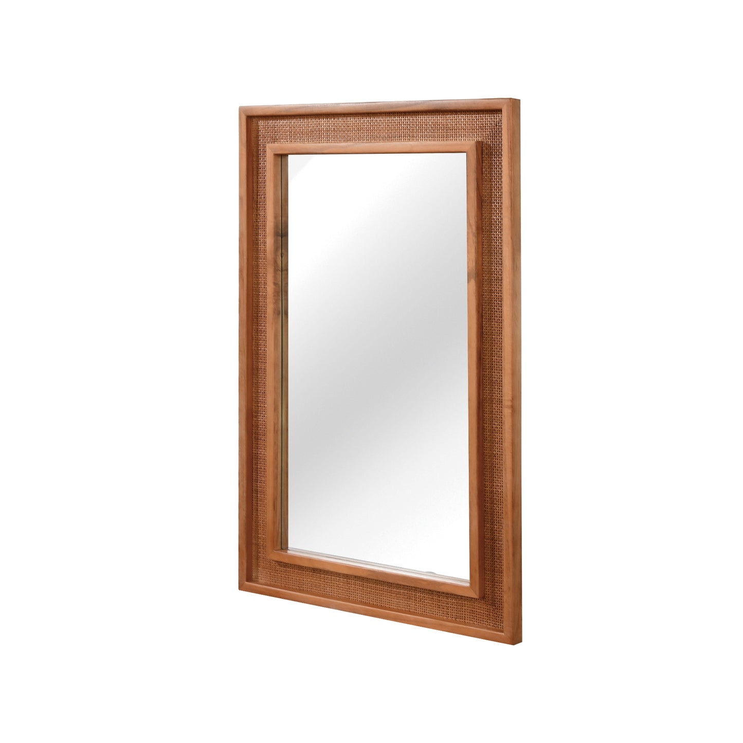 VanityFus 30-in W 20-in H Rectangle Yellowish-Brown Framed Bathroom Vanity Mirror Wall Mirror