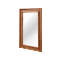 VanityFus 30-in W 20-in H Rectangle Yellowish-Brown Framed Bathroom Vanity Mirror Wall Mirror