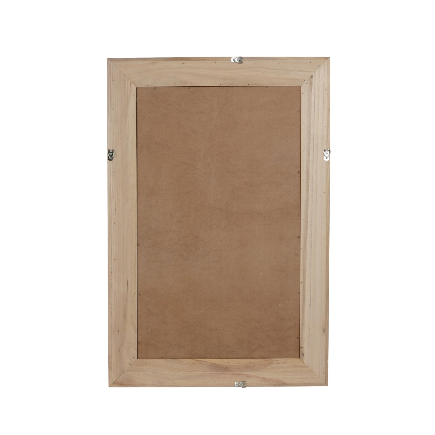 VanityFus 36-in W 24-in H Rectangle Natural Wood Framed Bathroom Vanity Mirror Wall Mirror